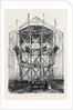 Progress of the Great Exhibition Building: The Traversing Platform Used in the Construction of the Nave. by Anonymous