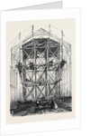Progress of the Great Exhibition Building: The Traversing Platform Used in the Construction of the Nave. by Anonymous