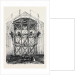 Progress of the Great Exhibition Building: The Traversing Platform Used in the Construction of the Nave. by Anonymous