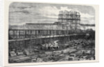 Progress of the International Exhibition Building: Works of the Nave Eastern Transept and Dome As Seen from the South West by Anonymous