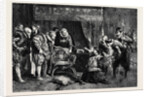 The Gunpowder Plot: Guy Fawkes Being Interrogated by James I and His Council in the King's Bedchamber Whitehall by Anonymous