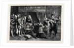 The Gunpowder Plot: Guy Fawkes Being Interrogated by James I and His Council in the King's Bedchamber Whitehall by Anonymous