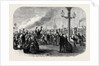Reinforcements for Canada: The Guards Leaving the South Western Railway Station for Southampton December 28 1861 by Anonymous