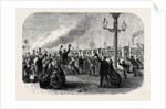 Reinforcements for Canada: The Guards Leaving the South Western Railway Station for Southampton December 28 1861 by Anonymous