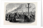 Reinforcements for Canada: The Guards Leaving the South Western Railway Station for Southampton December 28 1861 by Anonymous