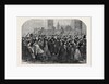 Reinforcements for Canada: The Guards Crossing Westminster Bridge on Their Way to the South Western Railway Station December 28 1861 by Anonymous