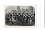Reinforcements for Canada: The Guards Crossing Westminster Bridge on Their Way to the South Western Railway Station December 28 1861 by Anonymous