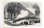 Firing Minute Guns in the Long Walk Windsor Park the Funeral of His Late Royal Highness the Prince Consort by Anonymous
