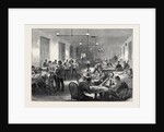 The Camp at Aldershott: Soldiers' Recreation Room 1868 by Anonymous