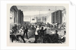 The Camp at Aldershott: Soldiers' Reading Room 1868 by Anonymous