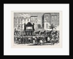 Funeral Procession of the Late King of Bavaria at Nice: The Cortége Leaving the Villa Lions 1868 by Anonymous