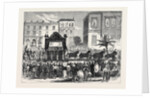 Funeral Procession of the Late King of Bavaria at Nice: The Cortége Leaving the Villa Lions 1868 by Anonymous