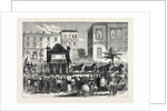 Funeral Procession of the Late King of Bavaria at Nice: The Cortége Leaving the Villa Lions 1868 by Anonymous