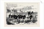The Oxford and Cambridge Boat Race: The Cambridge Crew Training on Barnes Common 1868 by Anonymous