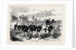 The Oxford and Cambridge Boat Race: The Cambridge Crew Training on Barnes Common 1868 by Anonymous
