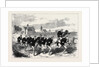 The Oxford and Cambridge Boat Race: The Cambridge Crew Training on Barnes Common 1868 by Anonymous