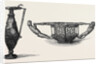 Gold Ewer or Wine Jug (Dacian 5th Century) Left Bowl or Basket with Tiger Handles (Dacian 5th Century) Right 1868 by Anonymous