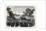 Funeral of the Late Lord Brougham at Cannes 1868 by Anonymous