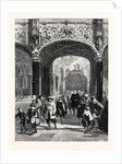 The Corporation of Archers Leaving the Church of Lierre Belgium after Hearing Mass on St. George's Day by Anonymous