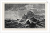 Mont Orgueil Castle Jersey, in the Exhibition of the Old Water Colour Society 1861 by Anonymous