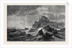 Mont Orgueil Castle Jersey, in the Exhibition of the Old Water Colour Society 1861 by Anonymous