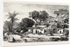 Village Near Assouan, Egypt, Engraving 1879 by Anonymous