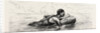Nubian Swimming On A Bundle of Reeds by Anonymous