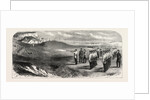 The Hon. Artillery Company of London Practising with the Rifle, Seaford, East Sussex, UK, 1858 by Anonymous