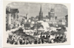 Queen Victoria's Visit to Leeds, UK: Her Majesty Passing Through Clarendon Road, 1858 by Anonymous