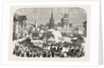 Queen Victoria's Visit to Leeds, UK: Her Majesty Passing Through Clarendon Road, 1858 by Anonymous