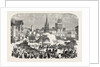 Queen Victoria's Visit to Leeds, UK: Her Majesty Passing Through Clarendon Road, 1858 by Anonymous