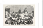 Queen Victoria's Visit to Leeds, UK: Her Majesty Passing Through Clarendon Road, 1858 by Anonymous