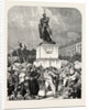 At Metz, Before the Statue of Marshal Ney, France, 1870 by Anonymous