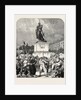 At Metz, Before the Statue of Marshal Ney, France, 1870 by Anonymous