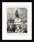 At Metz, Before the Statue of Marshal Ney, France, 1870 by Anonymous