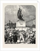 At Metz, Before the Statue of Marshal Ney, France, 1870 by Anonymous