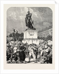 At Metz, Before the Statue of Marshal Ney, France, 1870 by Anonymous