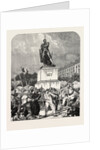 At Metz, Before the Statue of Marshal Ney, France, 1870 by Anonymous