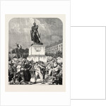 At Metz, Before the Statue of Marshal Ney, France, 1870 by Anonymous