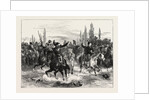 Fugitives from Woerth Riding Into Hagenau, France, 1870 by Anonymous