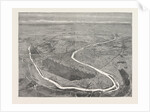 Bird's-Eye View of Paris and Its Fortifications, France, 1870 by Anonymous