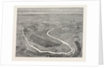 Bird's-Eye View of Paris and Its Fortifications, France, 1870 by Anonymous