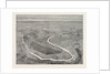 Bird's-Eye View of Paris and Its Fortifications, France, 1870 by Anonymous