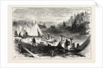 The Red River Expedition: Camp of 60th Rifles, Kaministiquia River, 1870, Canada by Anonymous