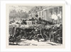 Prussian Barricade at the Chateau Meudon: The Noise of a Shell, 1870 by Anonymous
