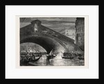 A Fete at Venice, Italy: The Rialto, 1870 by Anonymous