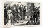 Life in Tours, France: Distribution of Arms at the Gate of the College, 1870 by Anonymous