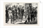 Life in Tours, France: Distribution of Arms at the Gate of the College, 1870 by Anonymous