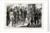 Life in Tours, France: Distribution of Arms at the Gate of the College, 1870 by Anonymous