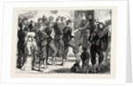 Life in Tours, France: Distribution of Arms at the Gate of the College, 1870 by Anonymous